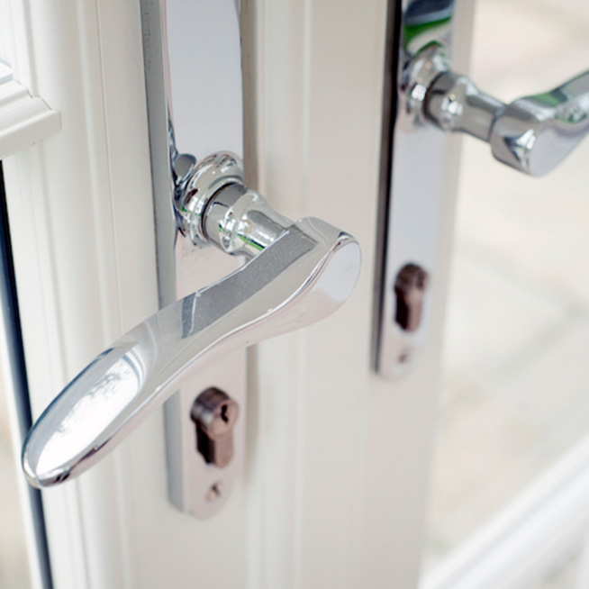 Orangery Door Handles - Rococo